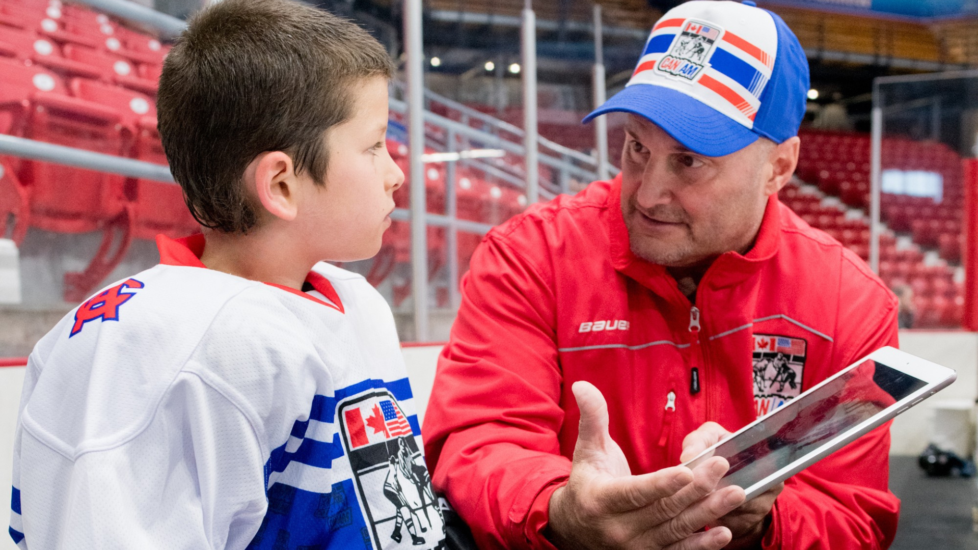 Coach with Camper and iPad